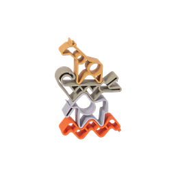 ANIMALES NATURE 4PCS