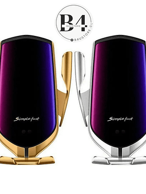 SOPORTE Y CARGADOR DE TELÉFONO PARA AUTO CON SENSOR INFRARROJO INTELIGENTE