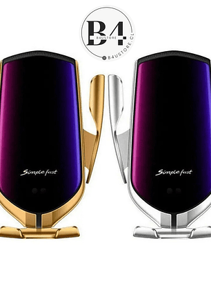 SOPORTE Y CARGADOR DE TELÉFONO PARA AUTO CON SENSOR INFRARROJO INTELIGENTE