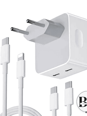 CARGADOR 2 PUERTOS 14 PRO MAX 35W OEM PARA IPHONE ADAPTADOR + CABLE