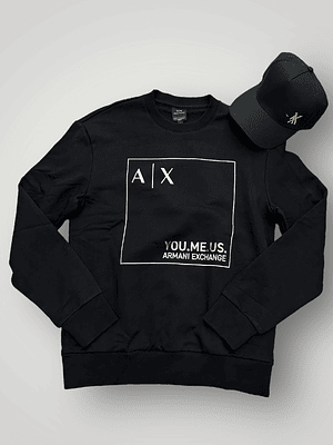 Poleron Armani Negro Talla XL