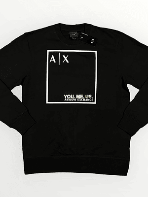 Poleron Armani Negro Talla XL