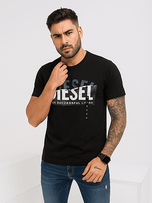 Polera Diesel T-Diegor Big Logo - Negro
