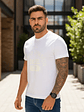 Polera Diesel Hombre Blanca T-Diegor Logo Denim Division – Original Importada - Miniatura 3