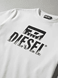 Polera Diesel Hombre Blanca Logo Negro – Original Importada - Miniatura 3