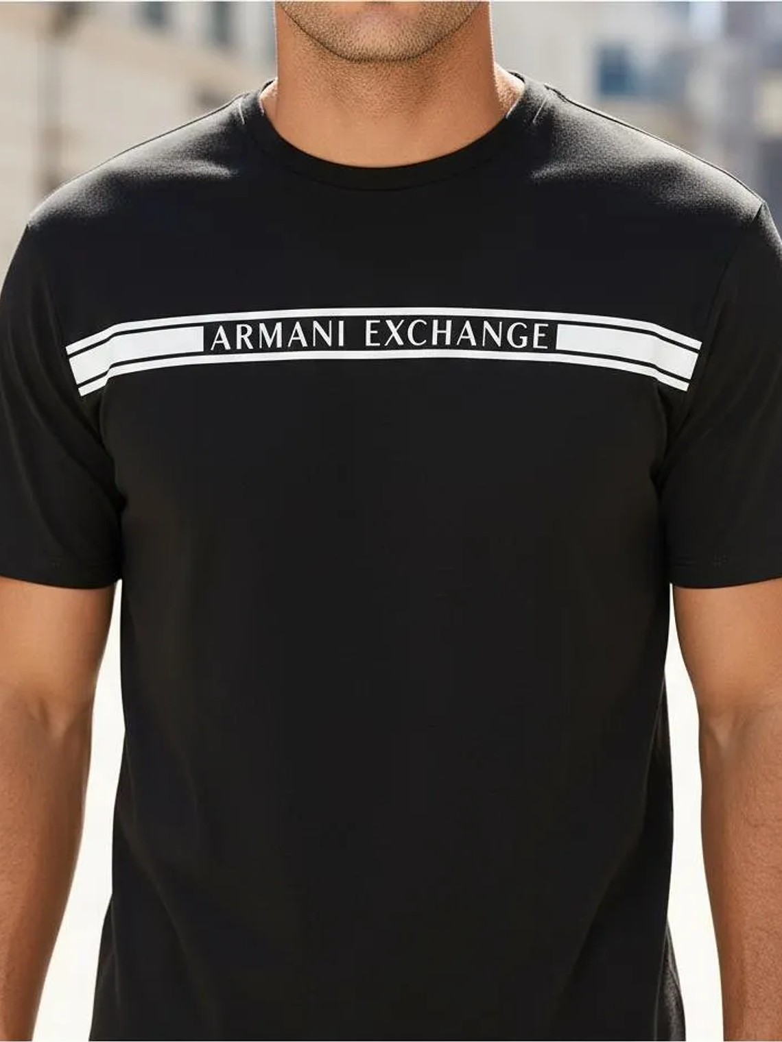 Armani Exchange Tee Shirt 6gztau-zja5z Noir M y L  1