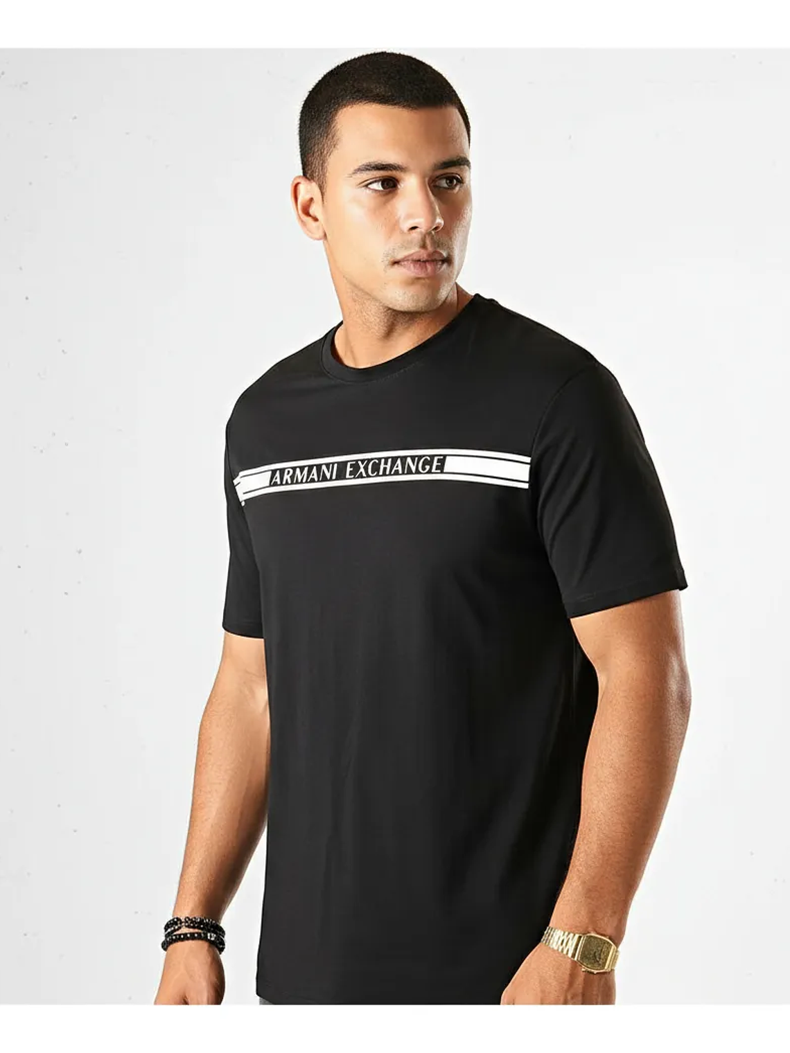 Armani Exchange Tee Shirt 6gztau-zja5z Noir M y L  2