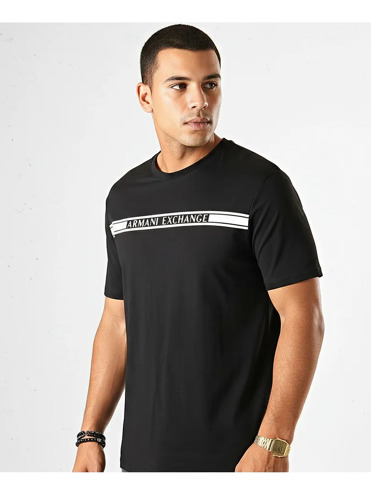 Armani Exchange Tee Shirt 6gztau-zja5z Noir M y L  2