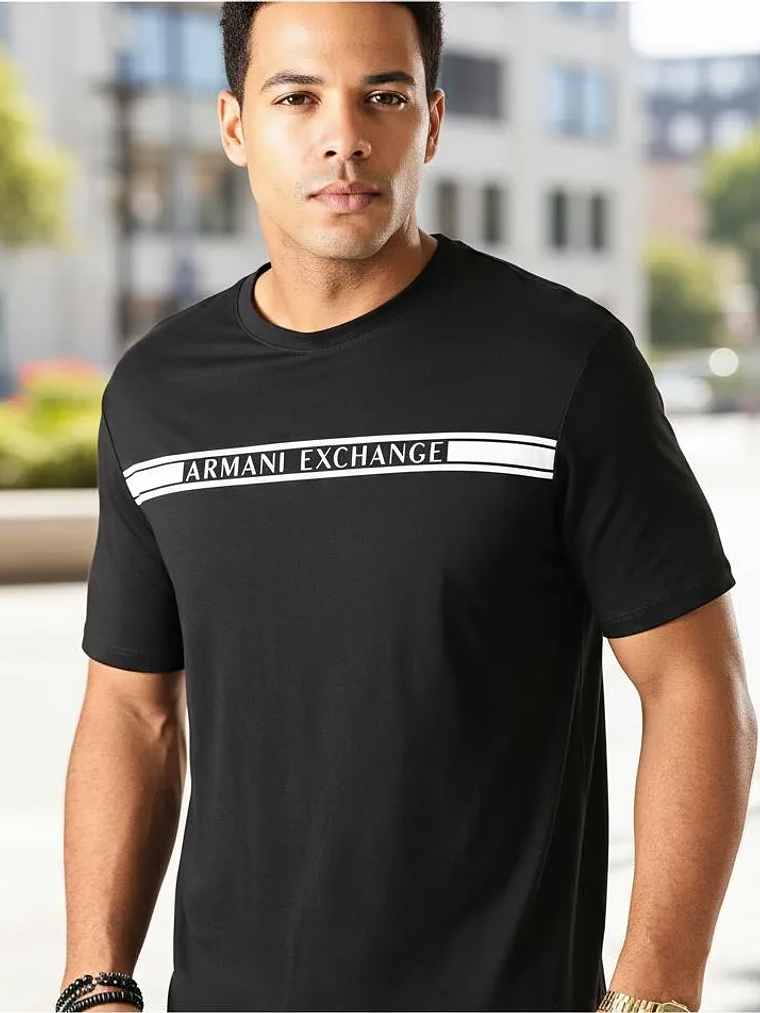 Armani Exchange Tee Shirt 6gztau-zja5z Noir M y L  3