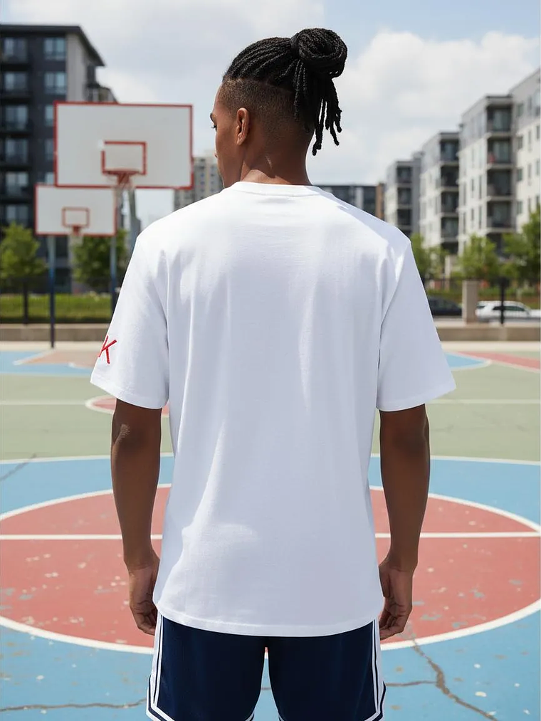 Polera Calvin Klein Blanca Logo Minimal – Importada Original 4