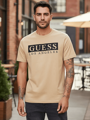 Polera Guess Los Angeles City - Café