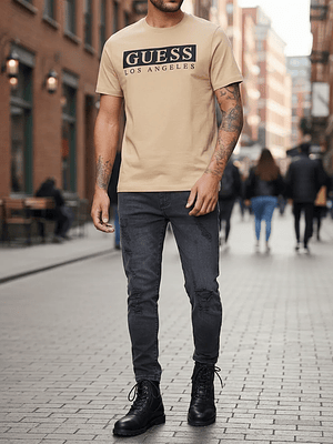 Polera Guess Los Angeles City - Café