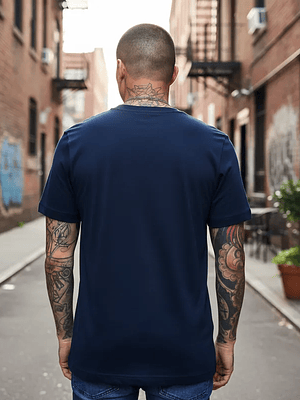 Polera Tommy Hilfiger Big Logo - Azul