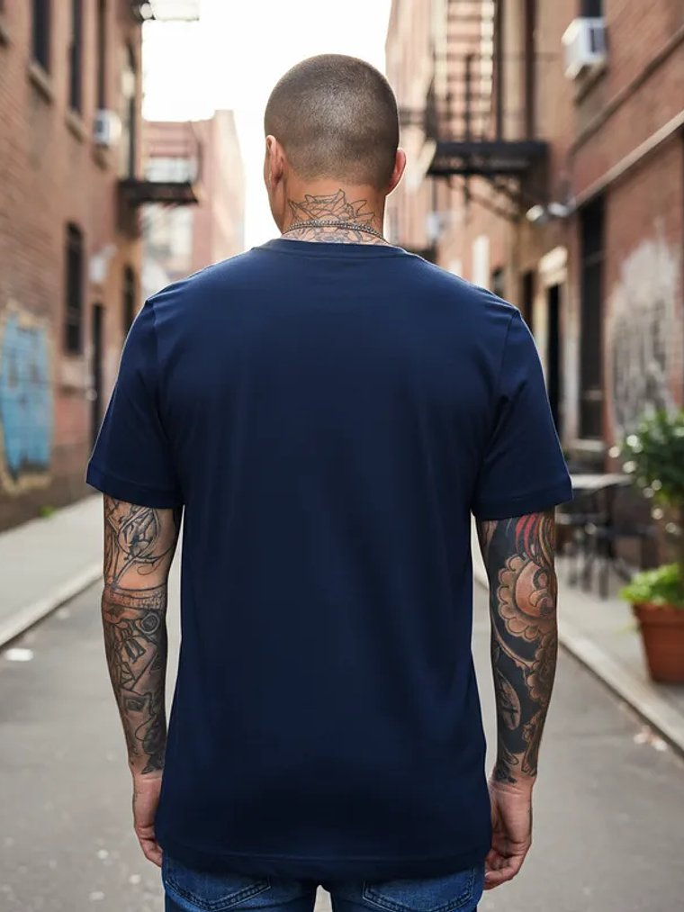 Polera Tommy Hilfiger Azul Logo Grande – Importada Original 2