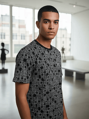 Polera Michael Kors All Over Print - Gris