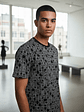 Polera MK Gris Estampada All Over – Importada Original - Miniatura 1