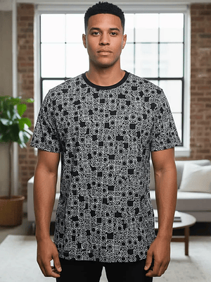 Polera Michael Kors All Over Print - Gris