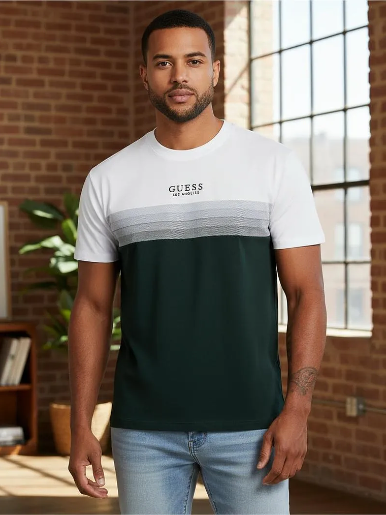 Polera Guess Hombre - Remera Casual 4