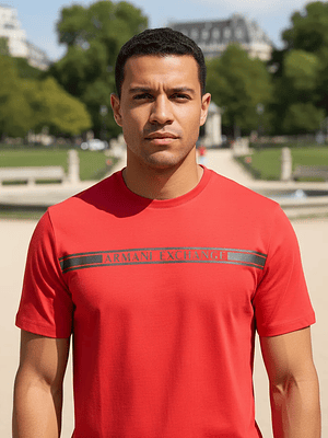 Polera Armani Roja 6gztau-zja5z Rouge