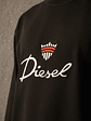 Polerón Diesel Hombre Negro Logo Bordado – Original Importado - Miniatura 5