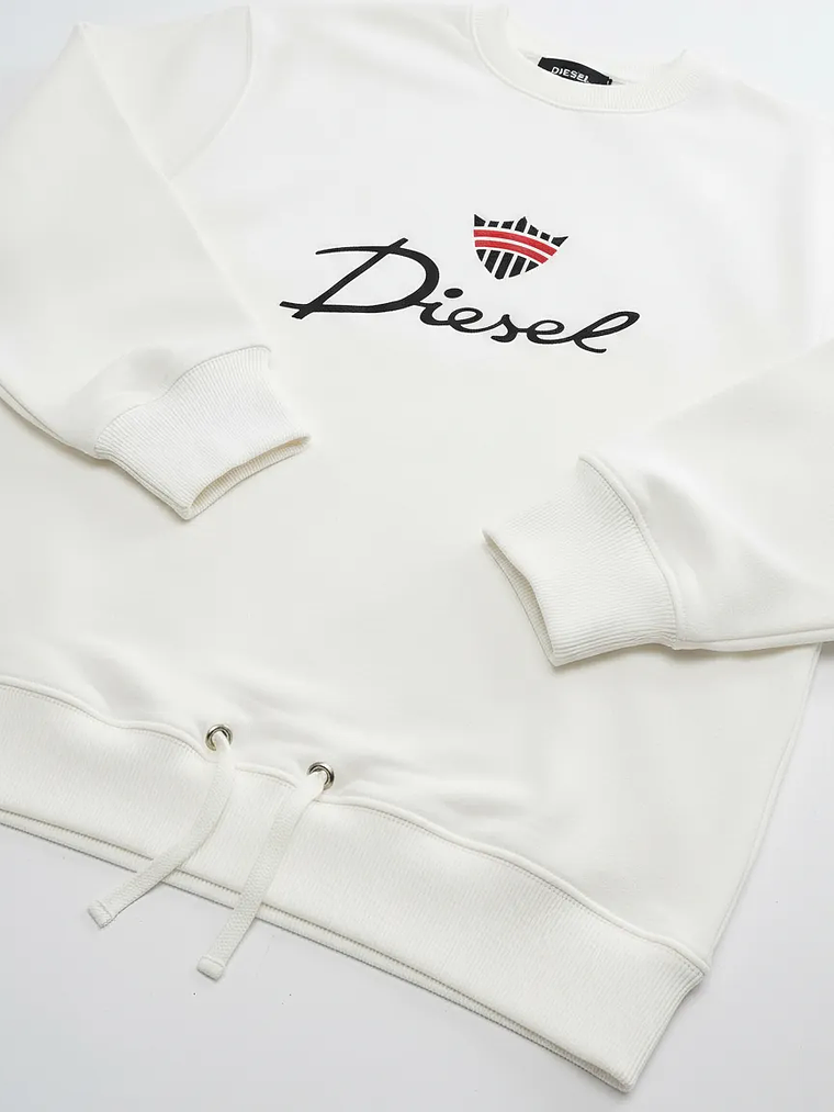 Polerón Diesel Unisex Blanco Original Importado 3