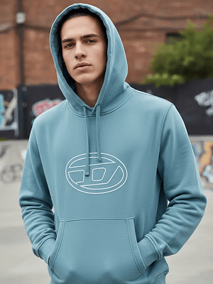 Polerón Diesel Talla XL S-Ginn-Hood-E4 Para Hombre A06922-0LEAC Original Con Capucha