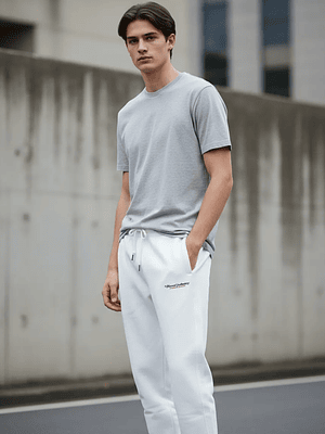Jogger Diesel Basic Cotton - Blanco