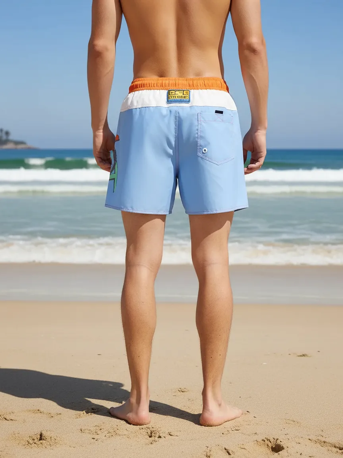 traje de baño Diesel naranjo dragon 3