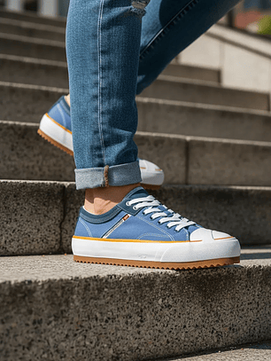 Diesel Blue S-Principia Low-Top Sneakers - Talla 43