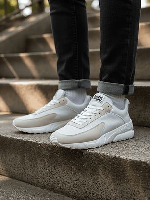 Zapatillas Diesel Hombre Urbanas Blanco/Beige – Talla 43 Originales