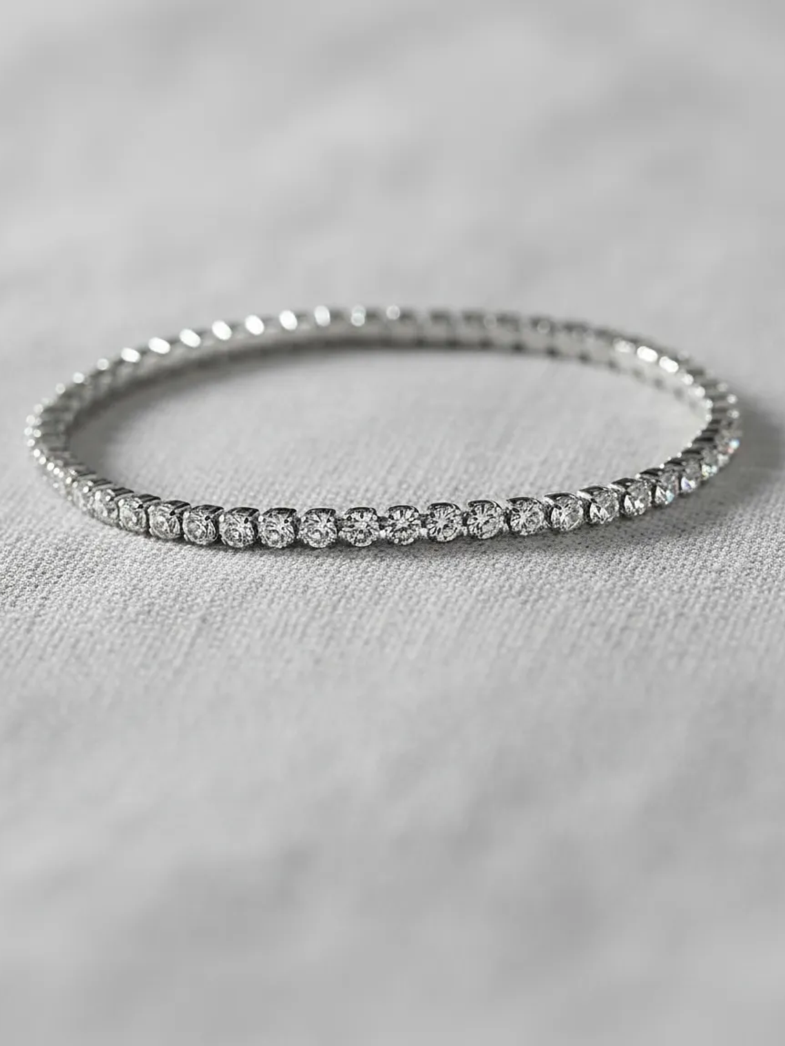 Pulsera Swarovski Imber Emily Tennis Rodio Plateada 19 Cm 19 Cm Plateado 1