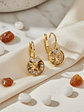 SWAROVSKI Pendientes Bella bañado en oro con piedra dorado - Miniatura 5