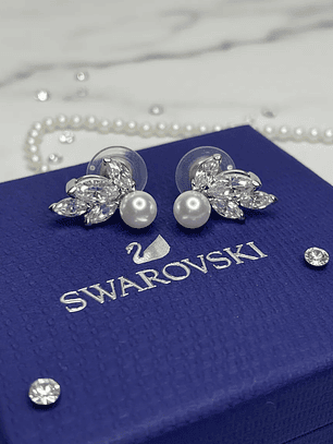 Aros Swarovski Elegantes Para Mujer