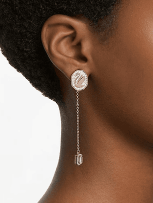 Swarovski Signum Drop Earrings, Swan, Whit