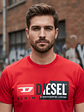 Polera diesel t-diego-cuty t-shirt roja - Miniatura 2
