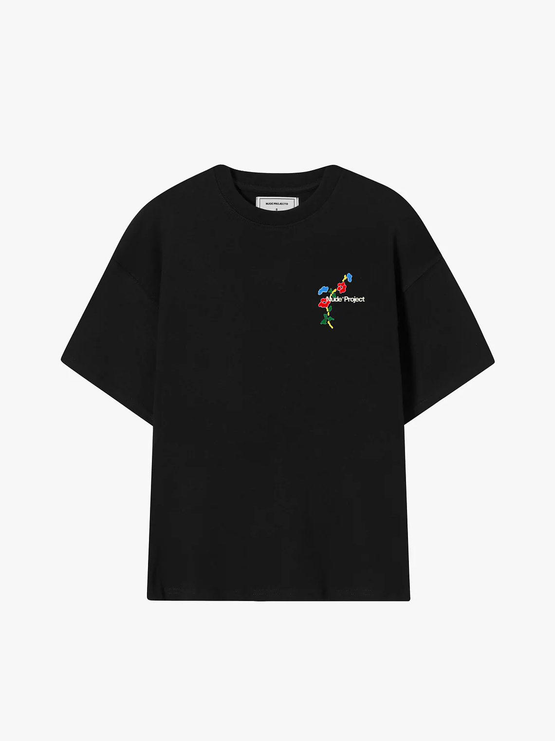 NUDE PROJECT Floreta Tee Black  2