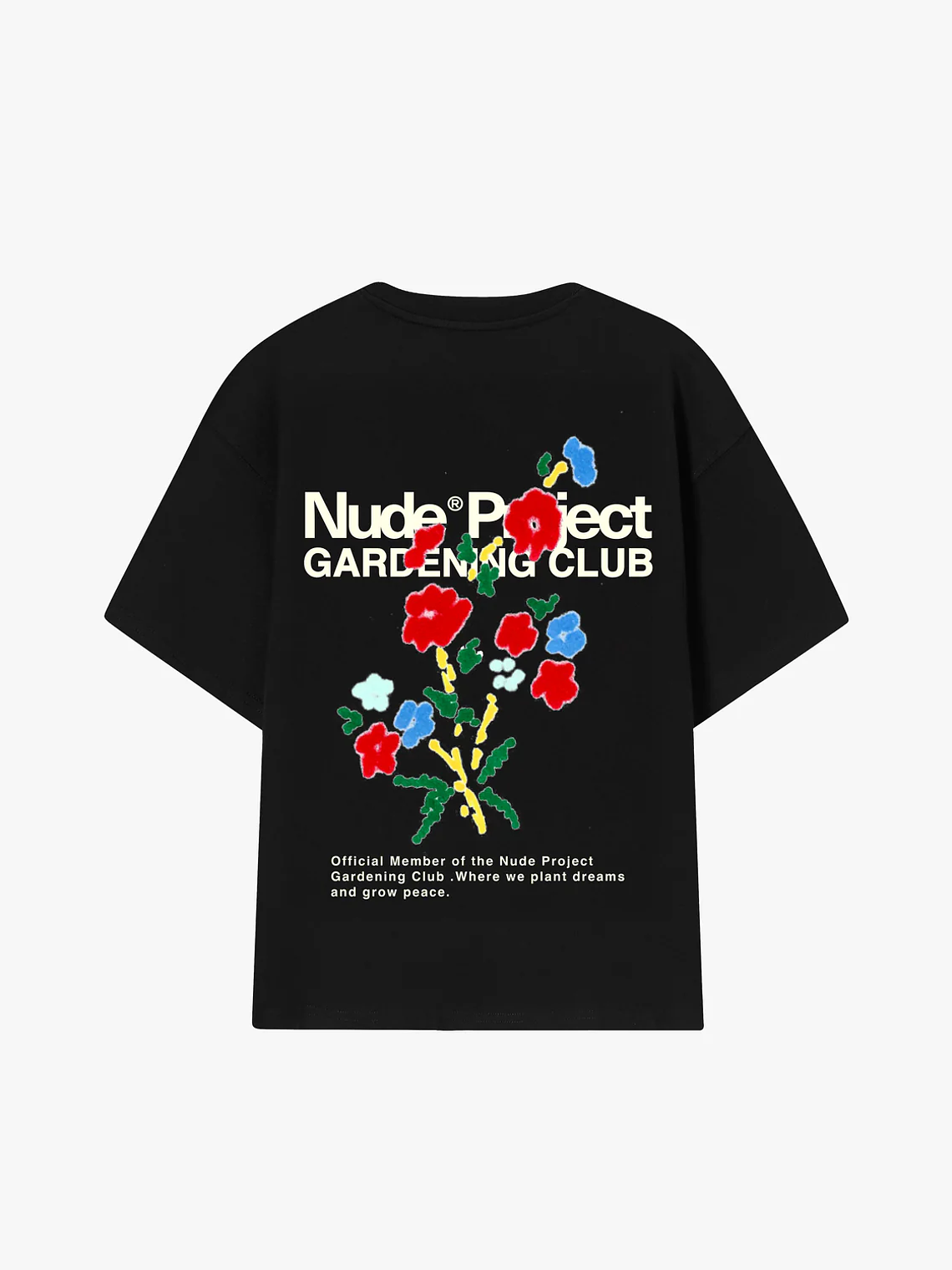 NUDE PROJECT Floreta Tee Black  3