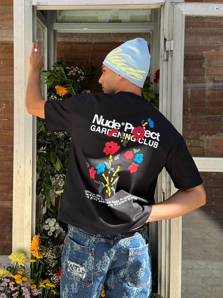 NUDE PROJECT Floreta Tee Black  1