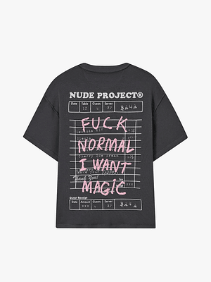 NUDE PROJECT Fuck Normal Tee Ash