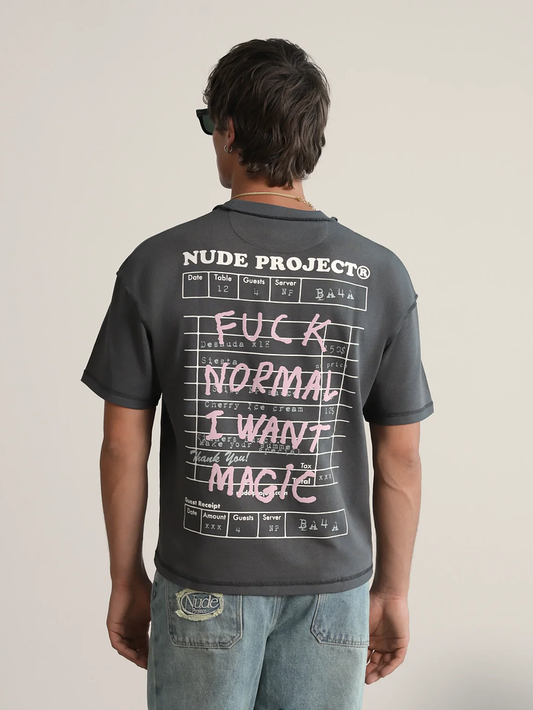 NUDE PROJECT Fuck Normal Tee Ash 4