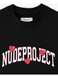 Nude Project Varsity Hearts Tee Black - Miniatura 7