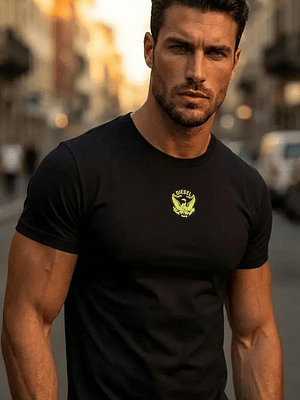 Polera Diesel Umtee Randal Cuello Redondo Negro Premium