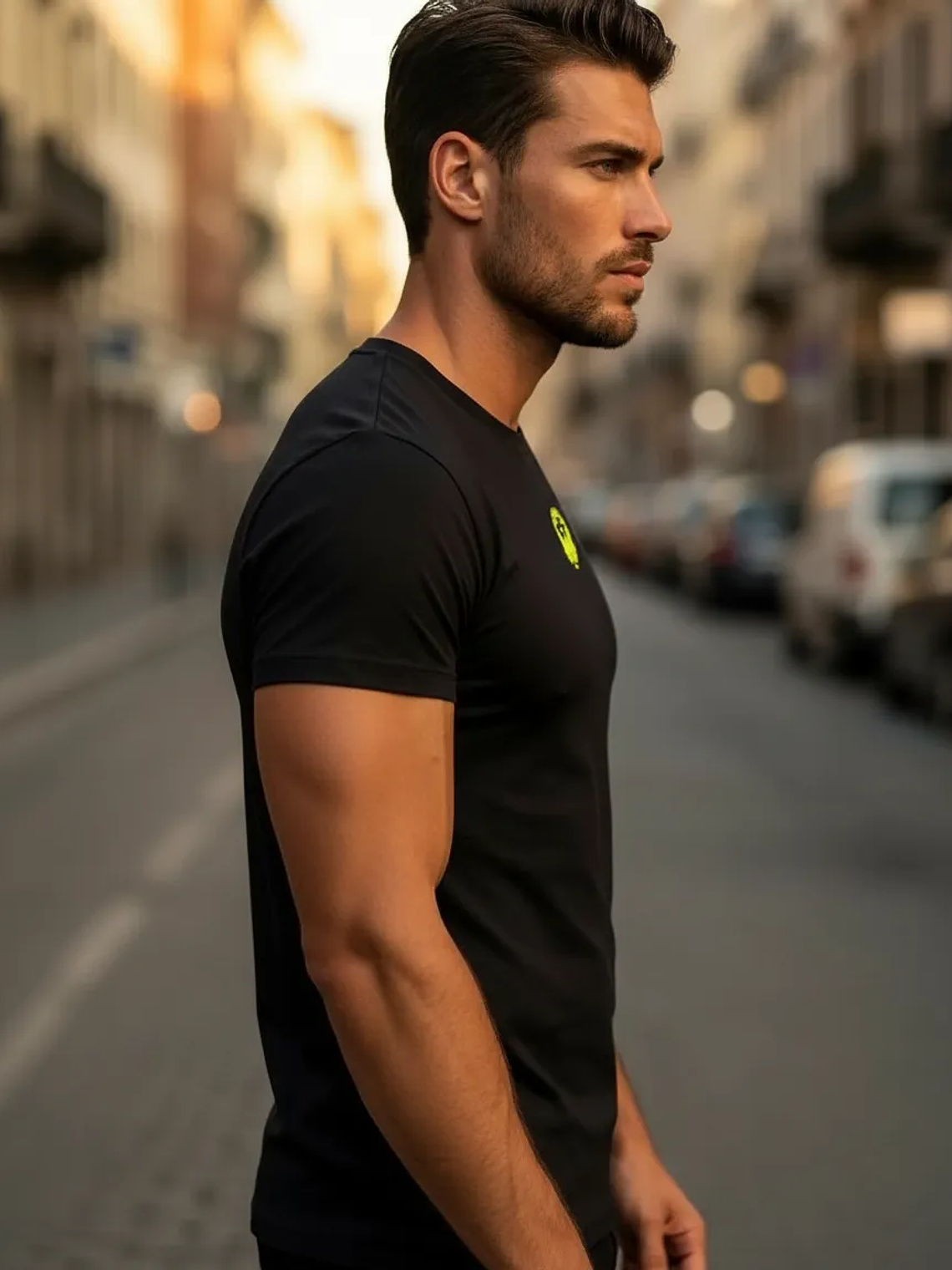 Polera Diesel Umtee Randal Cuello Redondo Negro Premium 2