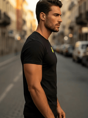 Polera Diesel Umtee Randal Cuello Redondo Negro Premium