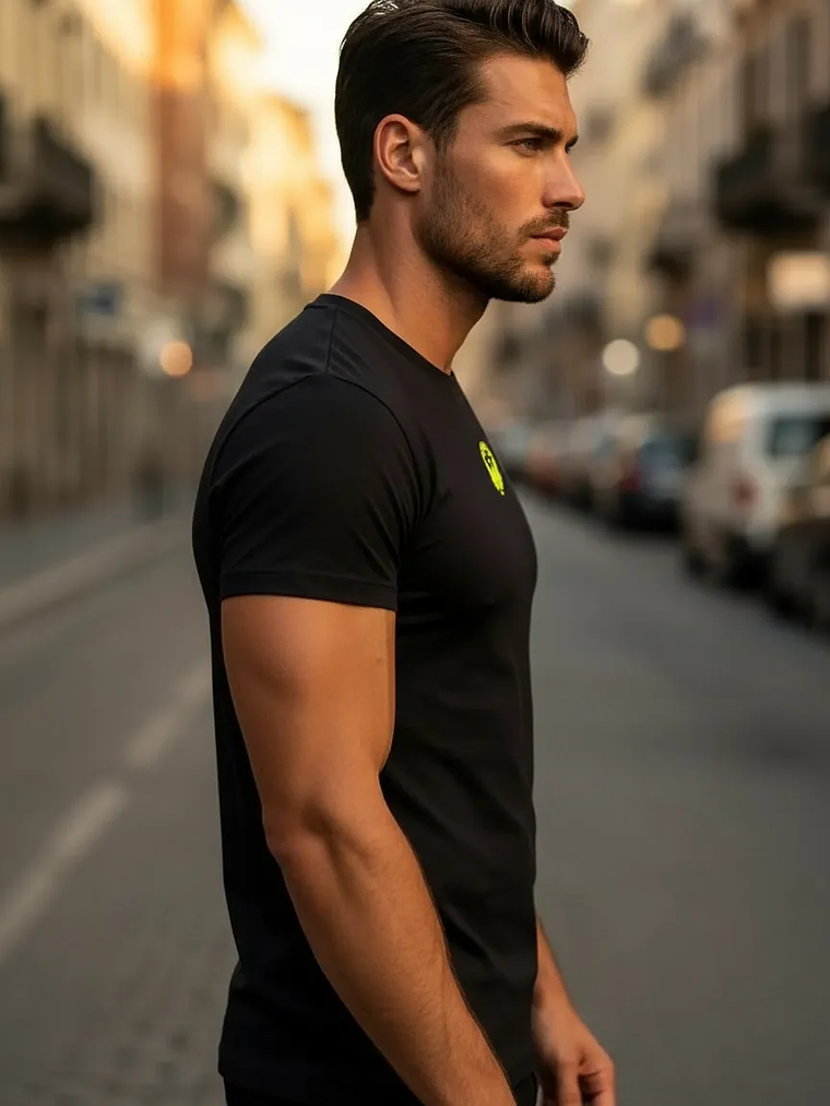 Polera Diesel Umtee Randal Cuello Redondo Negro Premium 2