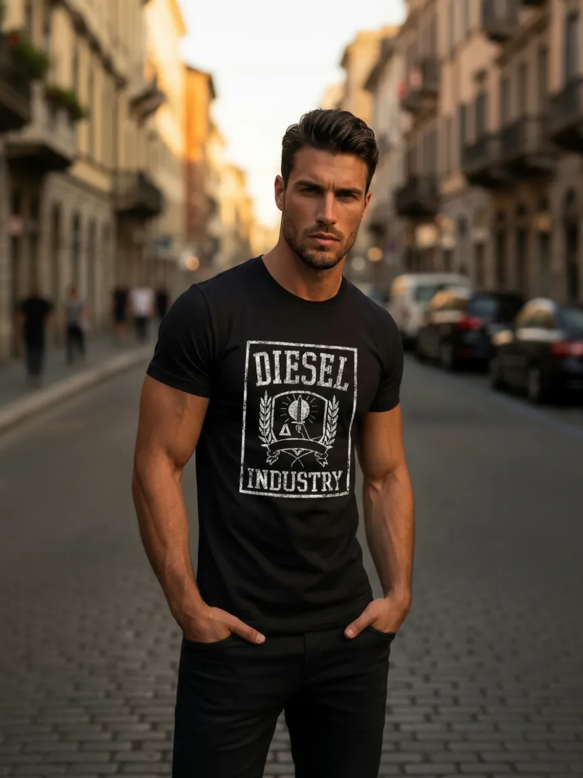 Polera Diesel T-diegor 11 Para Hombre, Estilo Casual 2