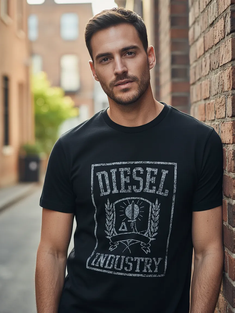 Polera Diesel T-diegor 11 Para Hombre, Estilo Casual 4
