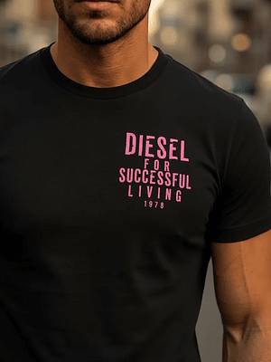 Polera Diesel T-just Masculina, Estilo Casual