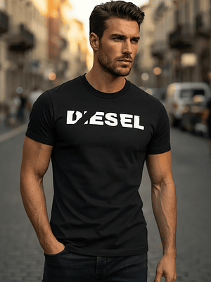 Polera Diesel T-just Masculina, Estilo Casual