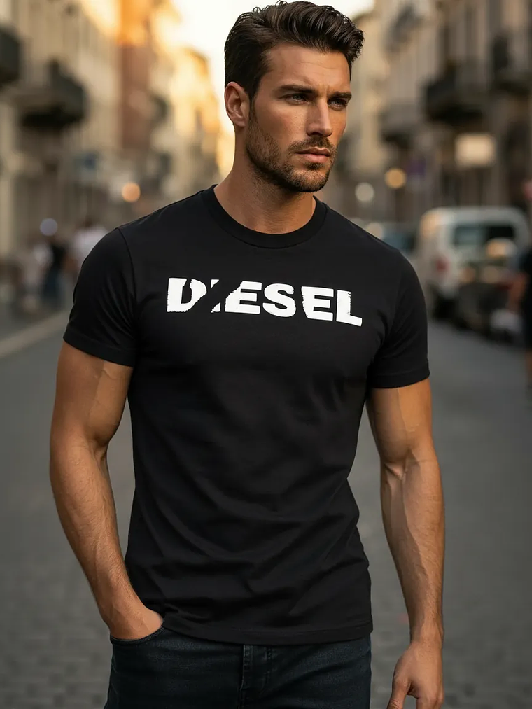 Polera Diesel T-just Masculina, Estilo Casual 1